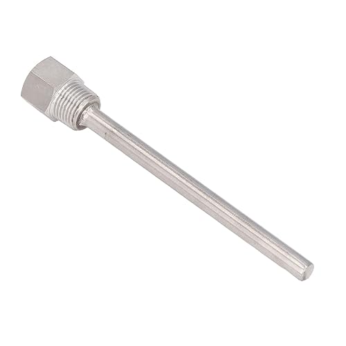 1-Pack Stainless Steel Thermowell, G1/2 Male Thread 6.7 Inch Temperature Sensor Protector, for Brew Kettles and Industrial Applications
