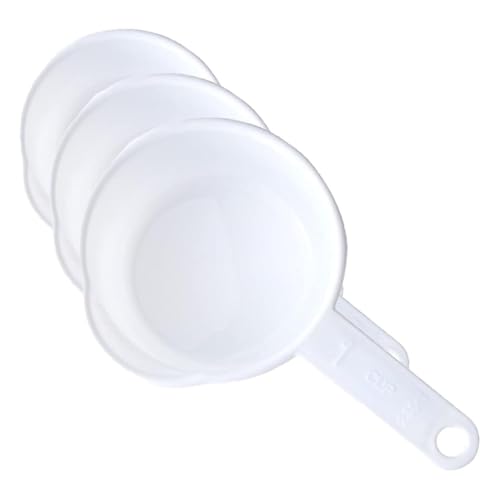 Chef Craft Select Measuring Cup Set, 1/4, 1/3, 1/2 and 1 cup, White (Pack of 3) - size: 1/4, 1/3, 1/2 and 1 Cup (Pack of 3), style: Measuring Cup Set