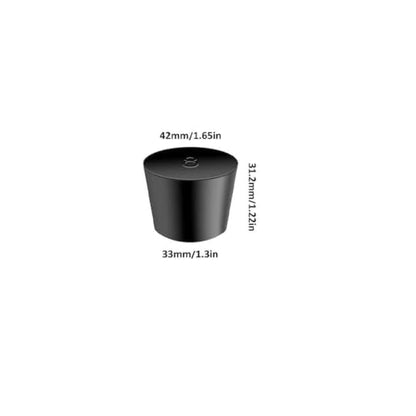 5Pcs Solid Rubber Stoppers 8# Tapered Lab Bungs Solid Rubber Stoppers - size: 5Pcs 8#
