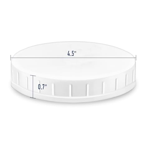 Airtight Lid With Silicone Gasket For Standard 110-400 Gallon Jar | Creates A Strong Airtight Seal For All Your Storage Needs | 2-Pack