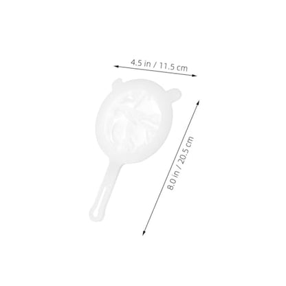 Fine Mesh Kitchen Sieve Strainer for Juicing and Honey Extraction, 2pcs Plastic Food Strainers with Handle and Double-ear Design for Coffee, Soy Milk, and Tea Filtering