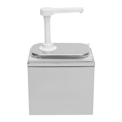 Commercial Sauce Dispenser Pump with Stainless Steel Body, 2.11Qt Large Capacity for Ketchup, Syrup, Honey, Condensed Milk – Ideal for Home Kitchen, Cafe, Restaurant Use (1-bucket) - color: 1-bucket