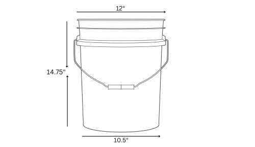 House Naturals Plastic 5 Gallon Honey Food Grade Bucket with Honey Gate for Beekeeping and Screw on Lid (Aqua) - color: Aqua