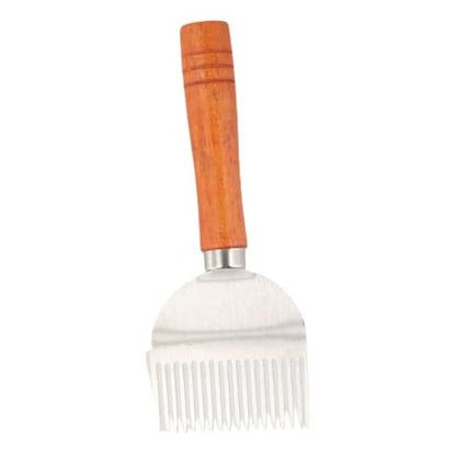 Beekeeping Uncapping Fork,Beekeeper Honey Cutter,17 Tin Root Bee Fork with Wooden Handle,Sparse Rake Shovel,Honey Uncapping Fork