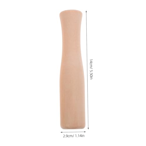 TIDTALEO 2pcs Beech Wood Food Grinding Stick Sauerkraut Pounder Spice Stick Wood Pestle for Canning Tools Garlic Mincer
