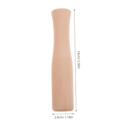 TIDTALEO 2pcs Beech Wood Food Grinding Stick Sauerkraut Pounder Spice Stick Wood Pestle for Canning Tools Garlic Mincer