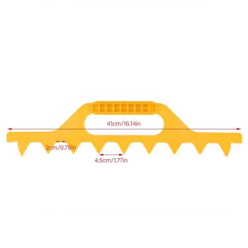 Beehive SPACING Tool Plastic Frame Spacer Beekeeping Equipment, 7/8/9 Frames (Yellow 8 Box) - color: Yellow 8 box