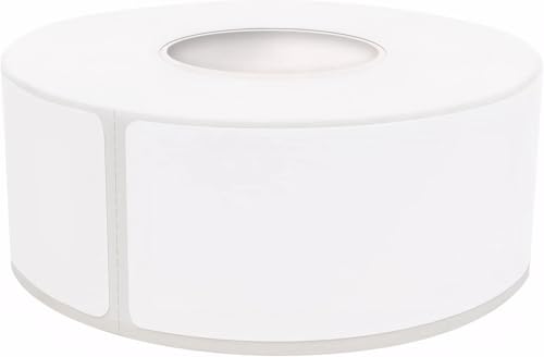 Blank Waterproof Removable Labels for Freezer Storage containers, Labels forJars,Date Label Food Storage Stickers, Waterproof Oil Resistant Easy Clean Leaves no Residue 500Total Per Roll