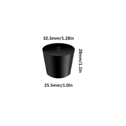 10Pcs Solid Rubber Stoppers 6# Tapered Lab Bungs Solid Rubber Stoppers - size: 10Pcs 6#