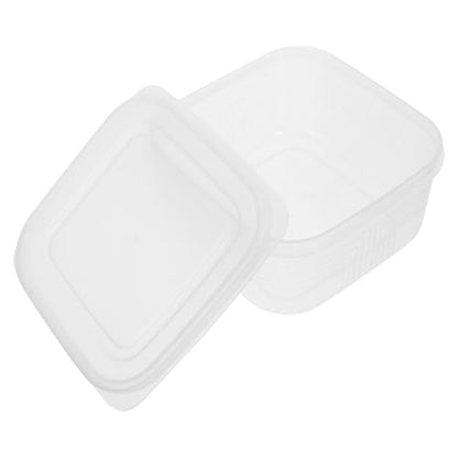 jojofuny 800ml Cheese Storage Box with Lid, Food Container for Refrigerator and Freezer, Reusable Lunch Box for Meal Prep and Fresh-keeping