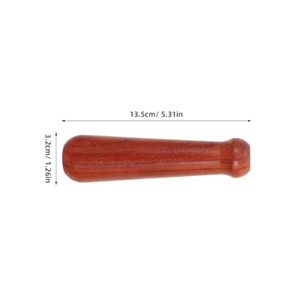 Wood Sauerkraut Pounder: Food Grinding Pestle - Wooden Kitchen Tool - Vegetable Masher Stick - For Mason Jar Fermentation Garlic Press Stick Kitchen Prep