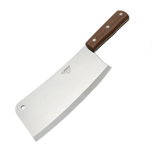 Winco 8" Heavy Duty Chinese Cleaver with Wooden Handle, 3-1/2″ - size: 8", style: Chinese Cleaver/Wooden Handle
