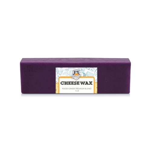 Fermentaholics Food-Grade Premium Cheese Waxes - 1 lb. – Cheesemaking Wax for Hard and Aged Cheeses – Protect and Preserve Your Cheese (1 LB Purple) - color: 1 LB Purple