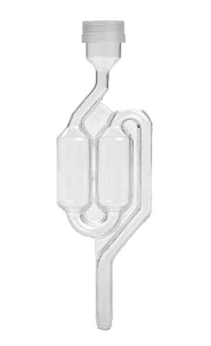 Home Brew Ohio Twin Bubble Airlock with 6.5 Rubber Stopper (Set of 2)