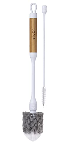 Ello Bottle Brush and Straw Cleaning Set, Perfect for Cleaning Large Waterbottles and Tumblers, Dishwasher Safe, BPA Free