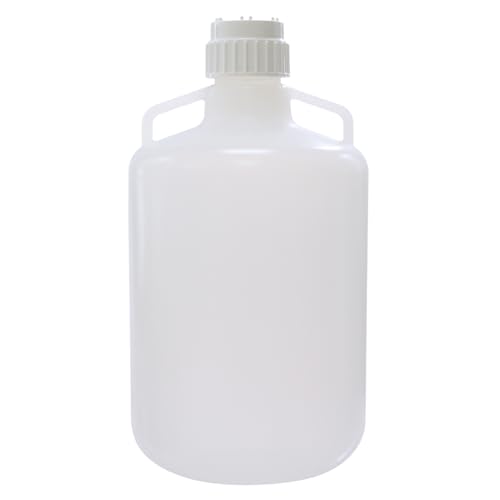 50L(13.2 Gallon) Lab Round Carboy, PP Materia Bucket,Molded Graduation, with Integrated Shoulder Lifting Handle, IN-CAB50 - style: 50L