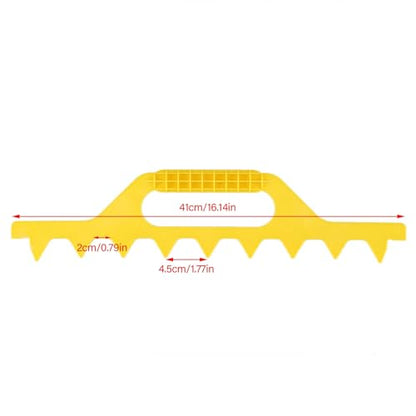 Bee Hive Frame Spacing Tool, Adjustable Plastic Beekeeping Spacer for 7 8 9 Frame Boxes for Proper Frame Spacing, Honeycomb Organization & Easy Honey Extraction (Yellow 8 Box) - color: Yellow 8 box