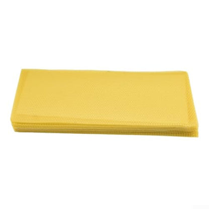 Deep Beehive Frames Wax Foundation Sheet 10pcs - for premium Plastic Core for Apis Mellifera Honey Production 8.26x16.65 Inch