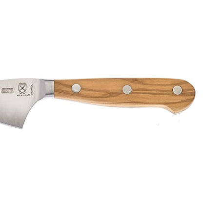Mercer Culinary Renaissance Olive Wood Parmesan Cheese Knife, 2.75-Inch - color: Olive Wood Handle, size: 2.75-Inch Parmesan Cheese Knife