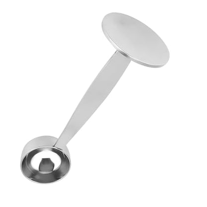 ZPSHYD Stainless Steel Coffee Scoop And Tamper Dual Purpose Measuring Spoon For Espresso Ground Coffee Beans Powder Food Grade Material 14.5cm 87g