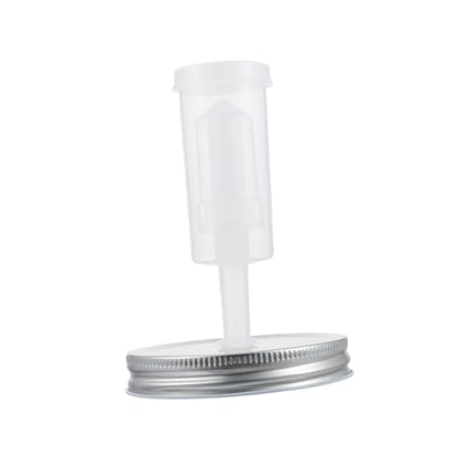 Fermentation Jar Lid Set for Wide Mouth Mason Jars 87mm Diameter with Airlock and Fermenter Tool for Home Kitchen Fermenting Random Color