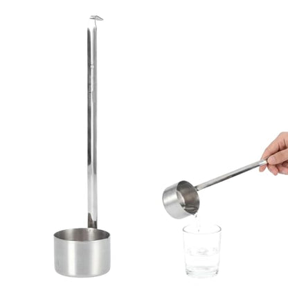 Wine Measuring Spoon Stainless Steel Wine Ladle Wine Dipper Spoon Beer Pouring Measure Spoon with Hook Ladle 25ML/50ML/125ML/250ML/500ML Kitchen Tools(250ML) - size: 250ML
