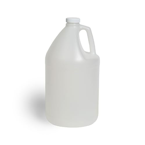 FastRack 1-Pack 1 Gallon Water Bottle - Round Plastic Jug Container with Lid | White Food Grade Gallon Water Jug, BPA-Free, Leak-Proof Pitcher with Lid Fermentation, Brewing, Storage & More - size: 1 x 1 Gallon