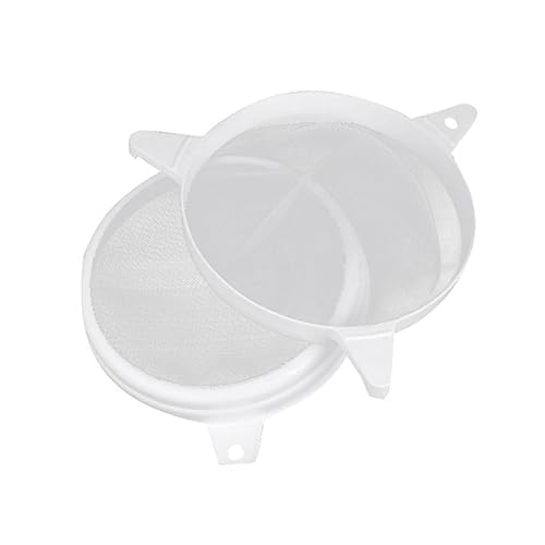 Cabilock 1pc Double Sieve Plastic Honey Strainer Beekeeping Supplies Fine Strainer Bee Keeping Tools Honey Filting Mesh