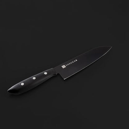 SASUGA Lightweigth Japanese Santoku Chef’s Knife 170mm – Made in Japan | Molybdenum-Vanadium Stainless Steel | Razor-Sharp, Rust-Resistant Blade for Meat, Fish & Vegetables - color: Santoku