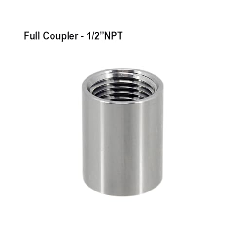Wine Making- Home Brewing Kettle Retrofit Part Weld 1/2" NPT Coupler 304 Stainless Steel Homebrew DIY Brewing Kettle Wine Accessories(Plug)