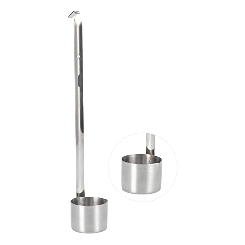 Stainless Steel Wine Spoon Dipper, Long Handle Pouring Spoon with Hook and Measure, 25ML to 500ML - size: 125ML