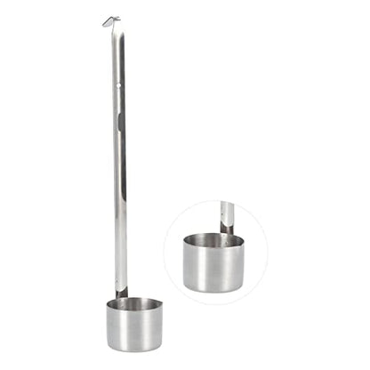 Stainless Steel Wine Spoon Dipper, Long Handle Pouring Spoon with Hook and Measure, 25ML to 500ML - size: 125ML