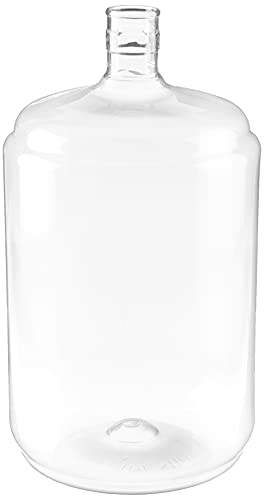 FastRack 5 Gallon Carboy (PET) | Clear Plastic Fermenter & Fermentation Jar | Food Grade BPA-Free Wine Carboy 5 Gallon for Beer Brewing, Wine Making Supplies, Storage & Home Brewing Kit - 1 Pack