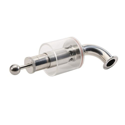 Tri Clamp 1.5" Scaled Spunding Valve Pro 0.2-2.2 Bar Pressure Relief Valve Stainless Steel 304 Brew Conical Fermenter