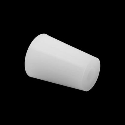 10 Pcs Silicone Stoppers,Standard 1# Rubber Stopper Bungs with 6mm Aperture Single-Hole for Flask, Plug Holes, Lab - size: 1#