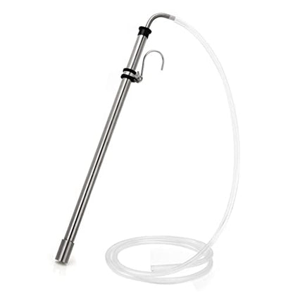 Brewing Auto Siphon, Stainless Steel Siphon Racking Cane With Carboy Clip, Homebrewer Easily Faster Transfer Wort From Container, 1pcs (Color : Auto siphon kit)