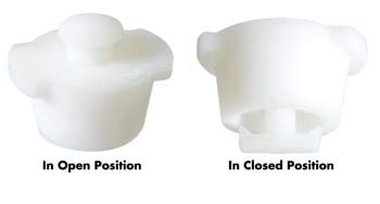 Homebrewers Outpost FE497 Premium Breathable Silicone Bung for Barrels and Variable Volume Tanks White