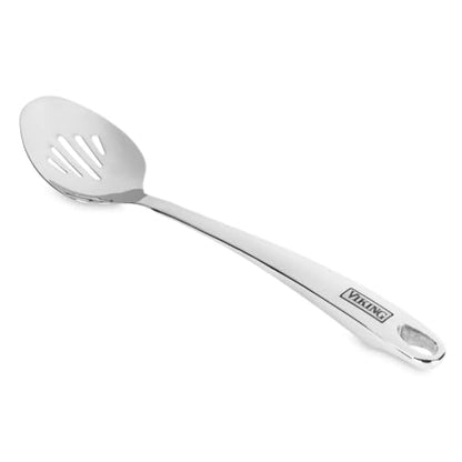 Viking Kitchen Utensils Set, 6 Piece Stainless Steel Cooking Utensil Set, Includes Spatulas, Spoons, Pasta Fork, and Deep Ladle, Hollow Forged, Silver - style: 6-Piece Set
