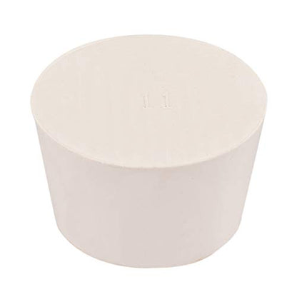 uxcell White Tapered Shaped Solid Rubber Stopper for Lab Tube Stopper Size 11 - size: 46x56x34mm