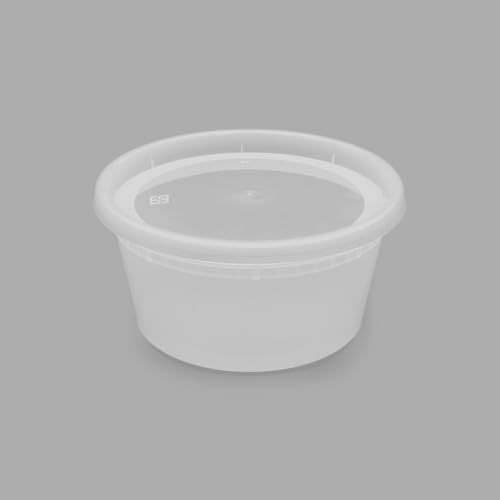 Karat [12oz - 240 ct] Clear PP Injection Molded Round Deli Containers with Lids (FP-IMDC12-PP) - color: Clear, size: 12oz