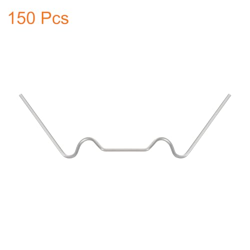 UXCELL 150pcs Greenhouse Glazing Clips, 95mm Stainless Steel W Type Greenhouse Glazing Wire Clips - size: 95mm