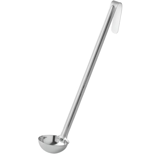 OCS Parts Pro Series Stainless Steel Culinary Ladle | 1-Ounce | One-Piece Dishwasher Safe Home, Restaurant, Buffet and Catering Serving Ladle for Sauces, Soup, Gravy, and Salad Dressing - size: 1 Ounce