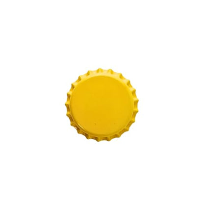 FastRack 288 Oxygen Absorbing Beer Bottle Caps | 26mm Pry-Off Yellow Standard Homebrew Bottle Tops for Glass Bottles | PVC-Free Beer Crown Caps for Bottling - color: Yellow