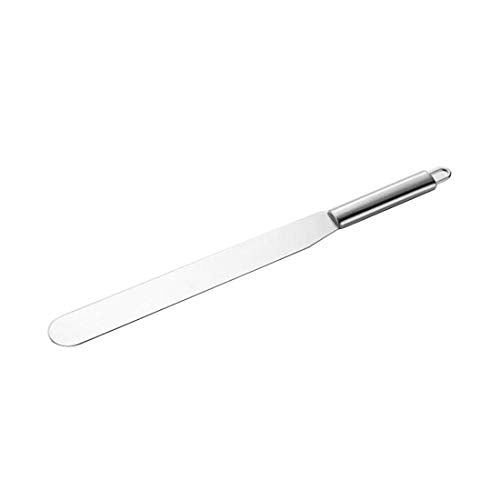 Corner Cabin Cake Metal Spatula Stainless Steel Foodservice Straight Icing Spatula Spreader Knife, 11-Inch, Silver - color: 1 Piece