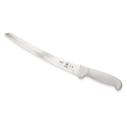 Mercer Culinary Ultimate White 10" Curved Wavy Edge Bread Knife, White - style: Curved Wavy Edge Bread Knife 10 Inch