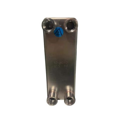 Female Thread Plate Wort Chiller Version 10 Plates Brazed Plate Heat Exchanger, Stainless Steel Heat Exchanger with 1/2'' BSPP Female Fitting