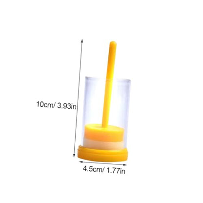BESPORTBLE Bee Queen Marker Bottle Plunger Easy Use Marking Cage for Beekeeping Yellow Plastic Beekeeping Equipment for Identifying
