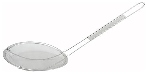 Winco Stainless Steel Strainer, 6.5-Inch Diameter, Fine Mesh,Medium