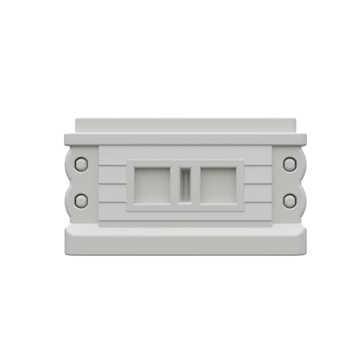 Apimaye Insulated 7 Frame NUC Assembled Medium Super Langstroth Sized Box for Bee Hives with Built in Latches and Handles [NO Frame] (White)