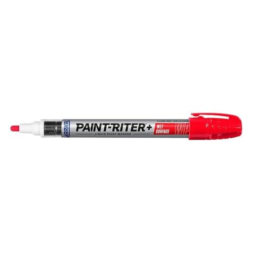 Markal 96932 Pro-Line WP Wet Surface Liquid Paint Marker, Red - color: Red
